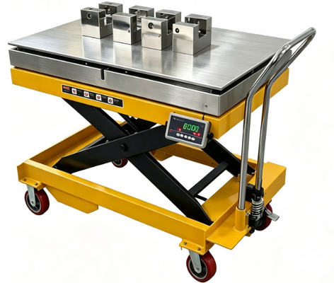 Cân bàn nâng kéo 304 Thép không gỉ 1000kg Di động nhỏ gọn Độ chia 0.5kg Chống nước kỹ thuật số IP68