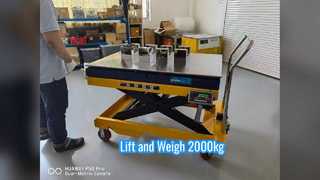 Cân bàn nâng thủy lực SMARTWEIGH 2000kg Công nghiệp